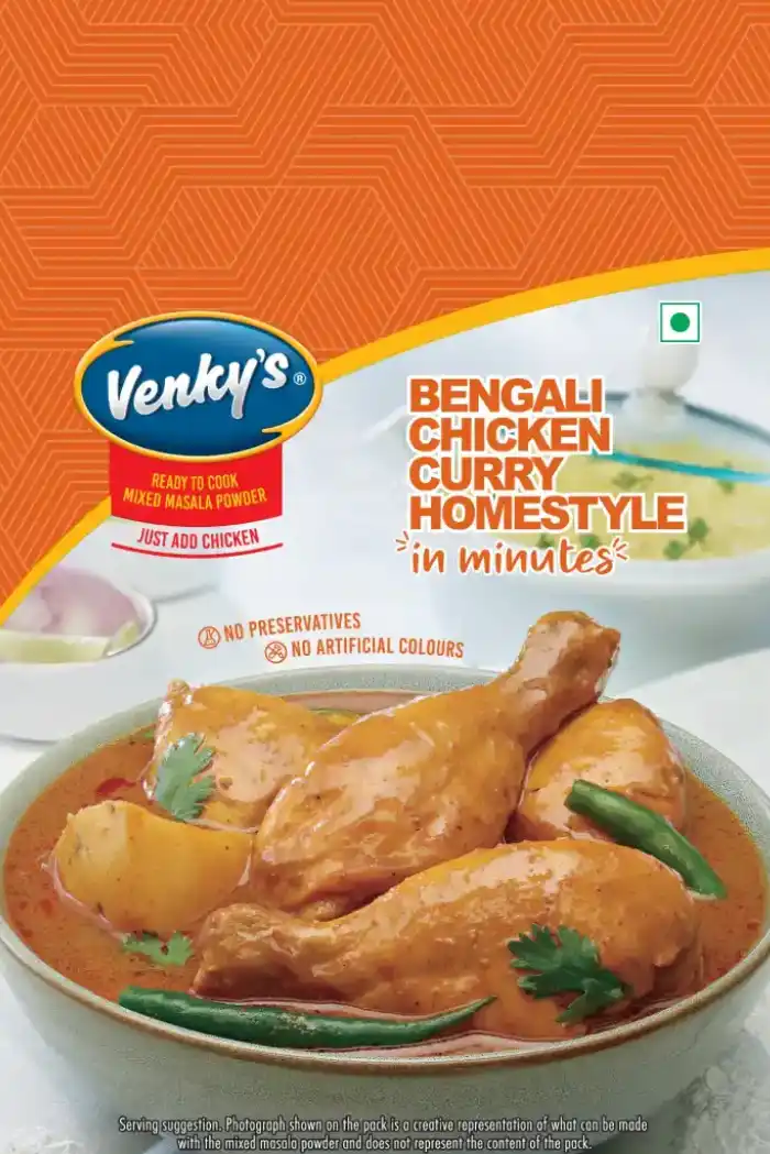 Venky's Spices Bengali Chicken Curry Homestyle back pack image