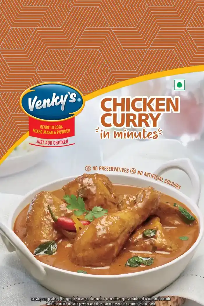 Venky's Spices Chicken Curry back pack image