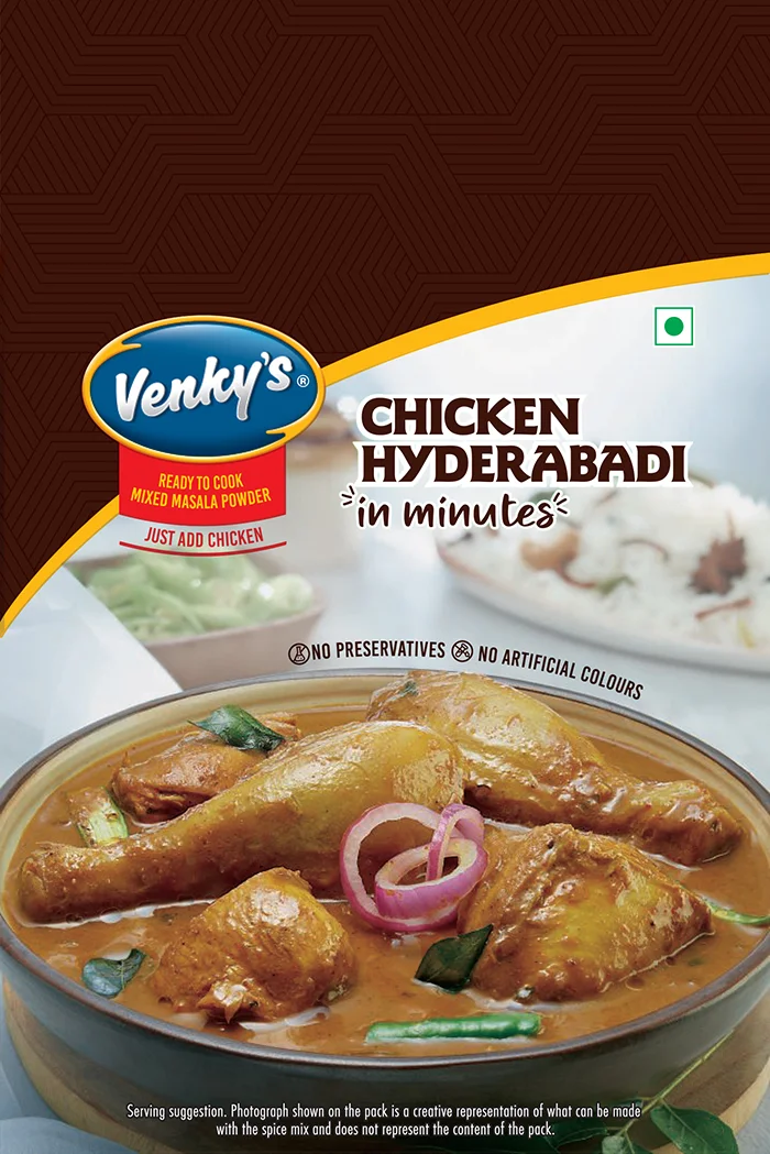Venky's Spices Chicken Hyderabadi back pack image