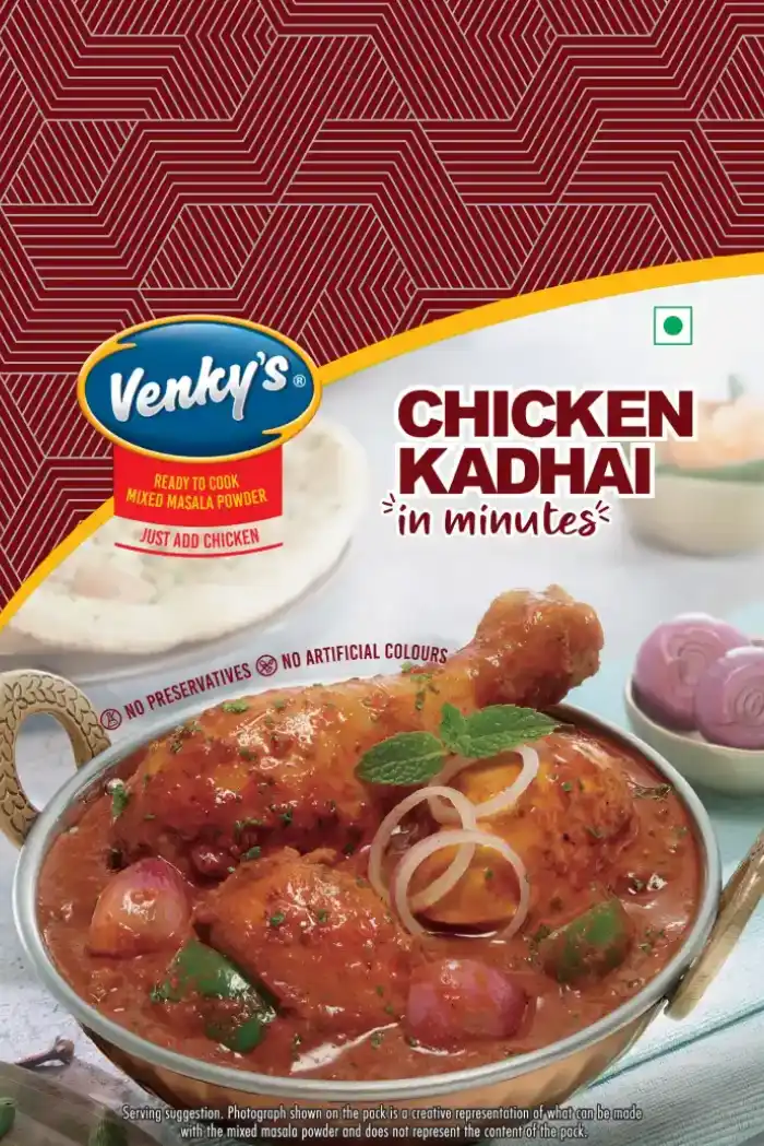 Venky's Spices Chicken Kadhai back pack image