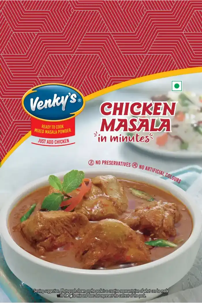 Venky's Spices Chicken Masala back pack image