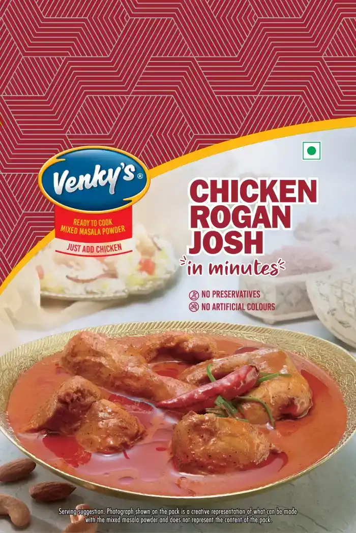 Venky's Spices Chicken Rogan Josh back pack image