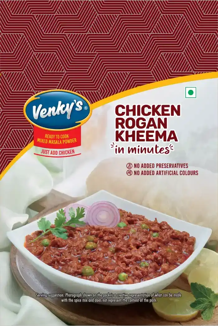Venky's Spices Chicken Rogan Kheema back pack image