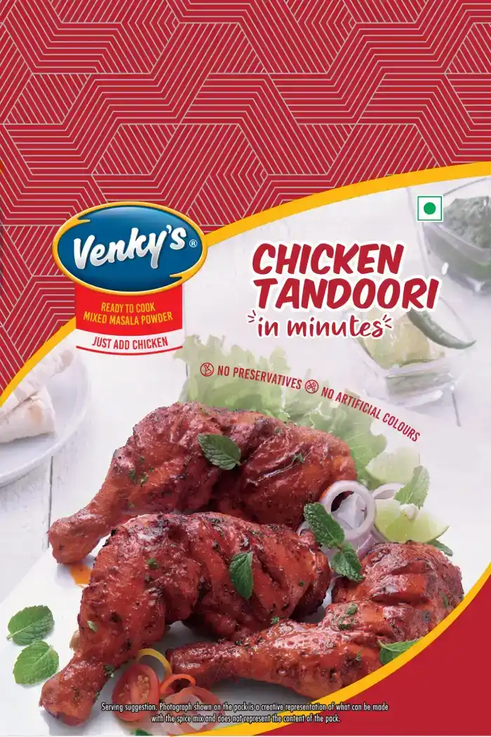 Venky's Spices Chicken Tandoori back pack image