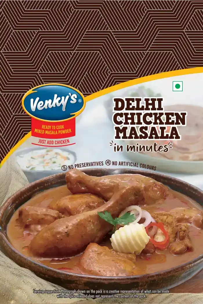 Venky's Spices Delhi Chicken Masala back pack image