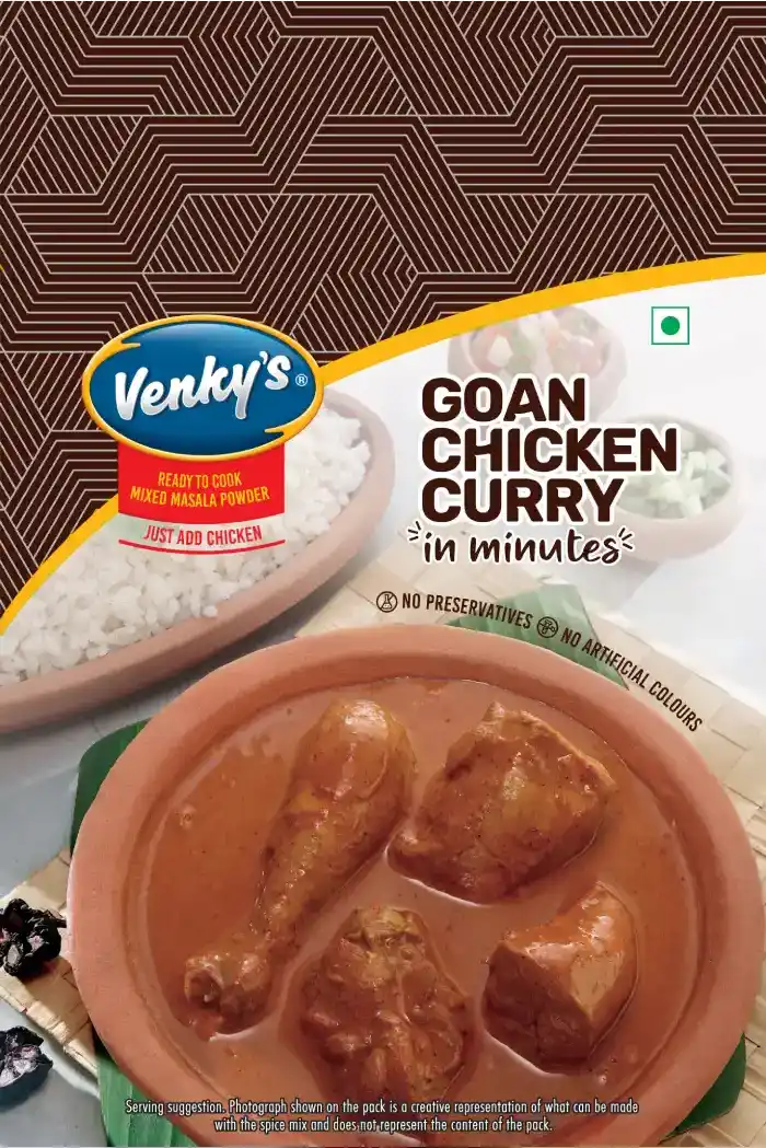 Venky's Spices Goan Chicken Curry back pack image