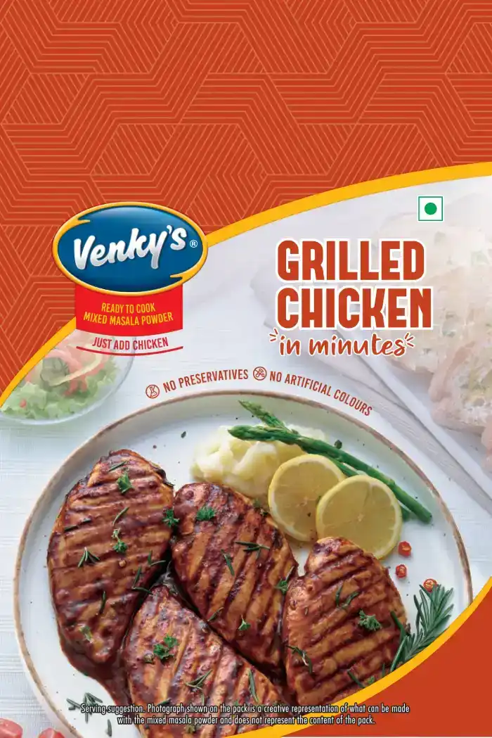 Venky's Spices Grilled Chicken back pack image
