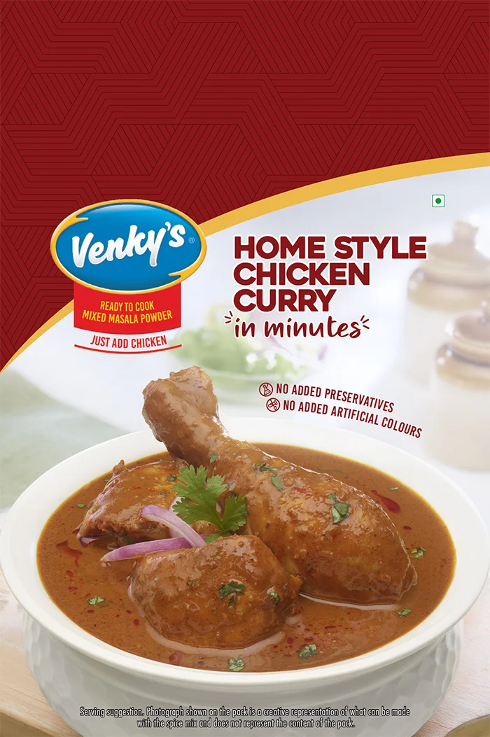 Venky's Spices Home Style Chicken Curry back pack image