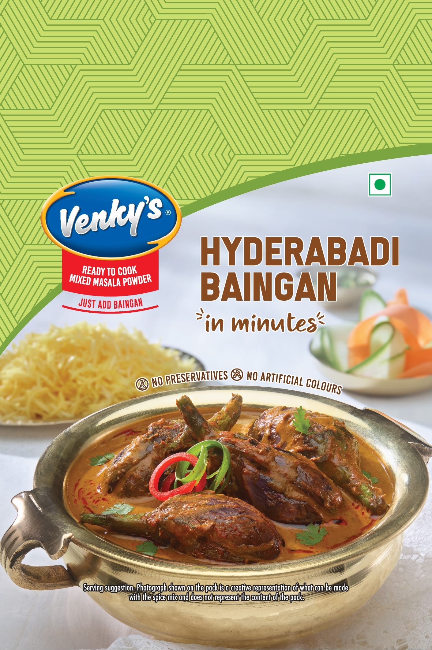 Venky's Spices Hyderabadi Baingan Masala back pack image