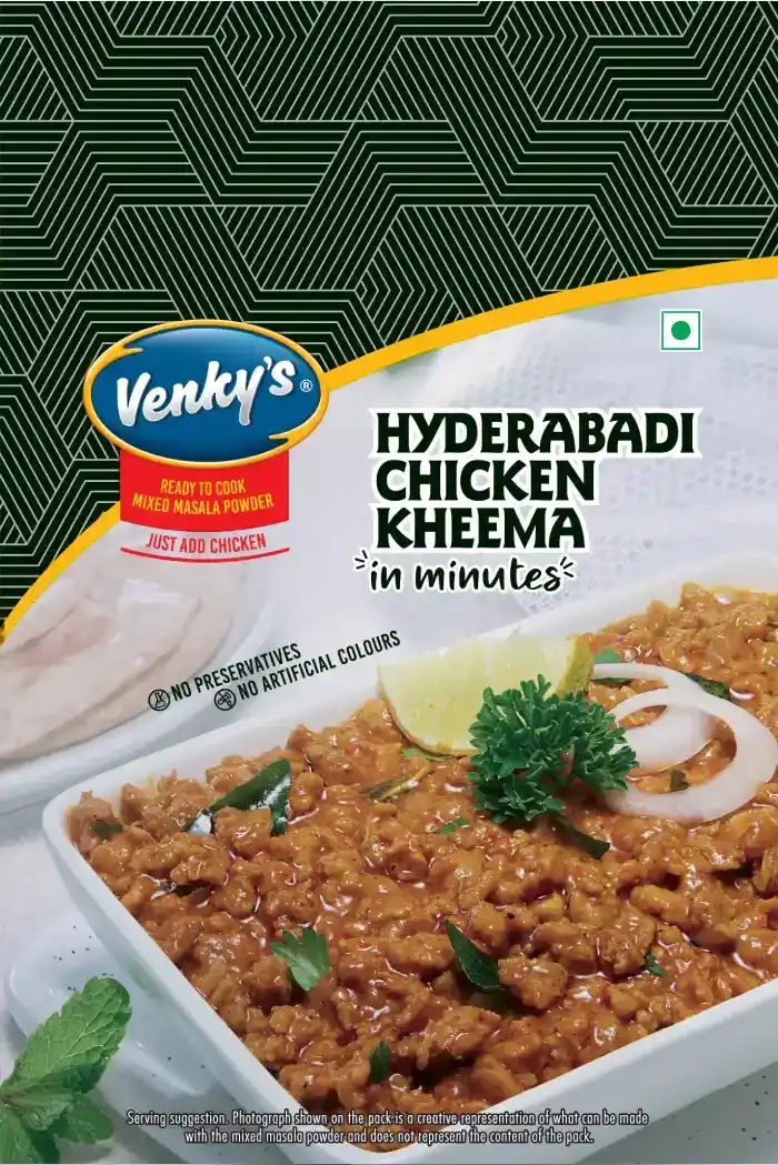 Venky's Spices Hyderabadi Chicken Kheema back pack image