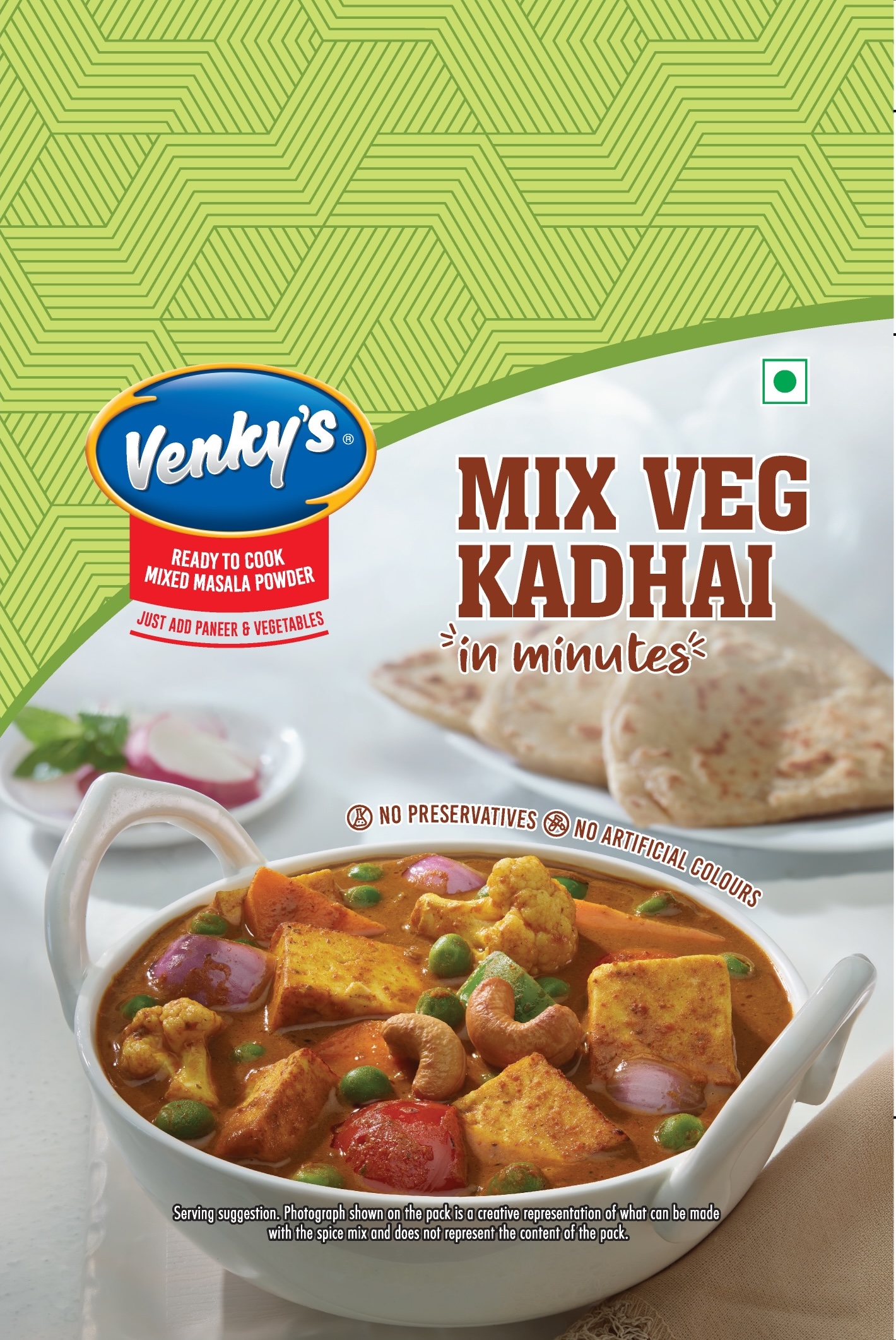 Venky's Spices Mix Veg Kadhai back pack image
