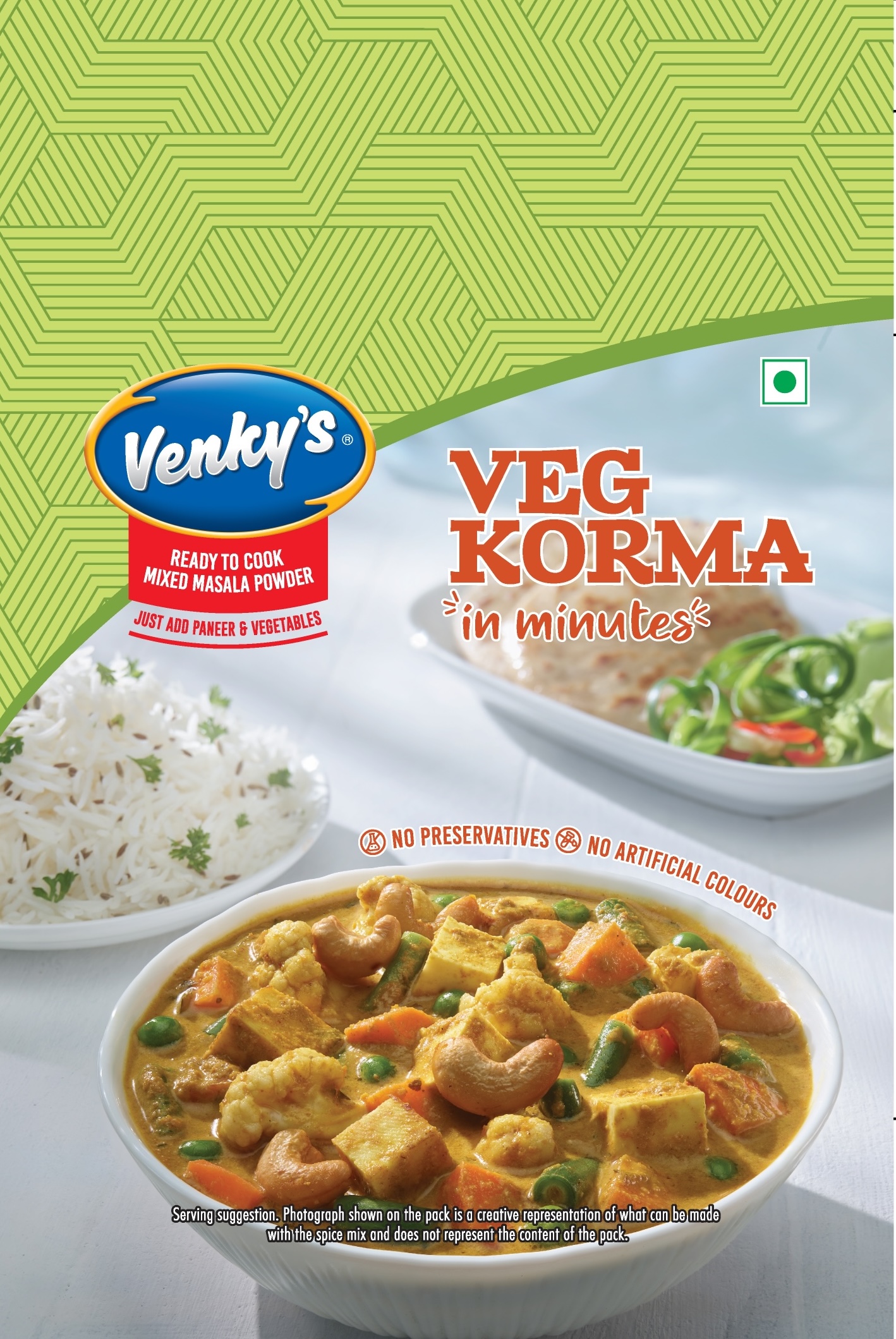 Venky's Spices Veg Korma back pack image
